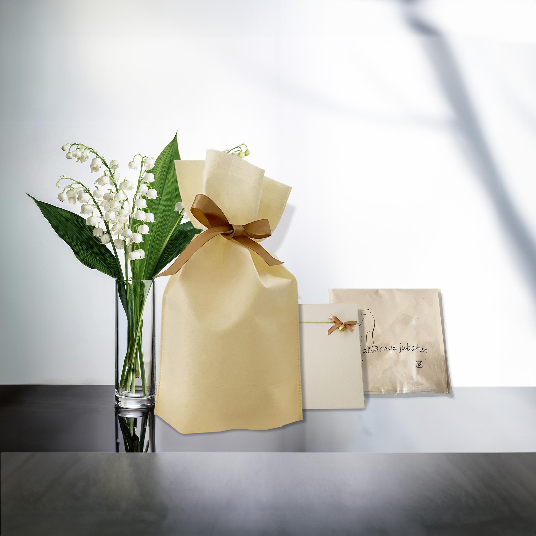 春の新生活応援セット　チーターオリジナルＲグラスペアセット＆マルシェバッグ（生成）