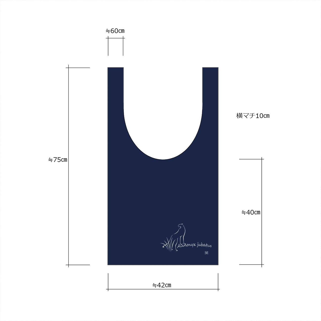 春の新生活応援セット　チーターオリジナルＲグラスペアセット＆マルシェバッグ（紺色） | 9枚目