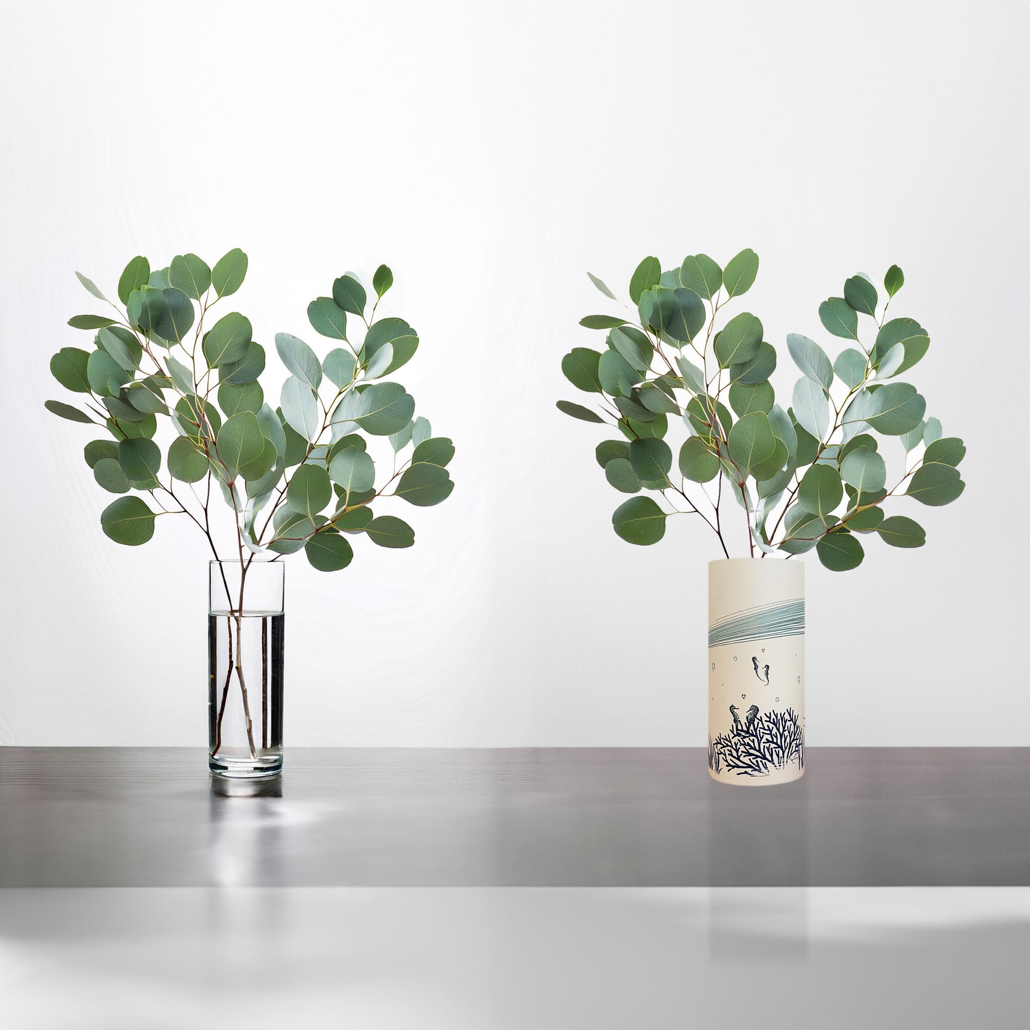 和紙 阿波紙のランプシェード・筒状カバー（海の生き物たち） | 12枚目