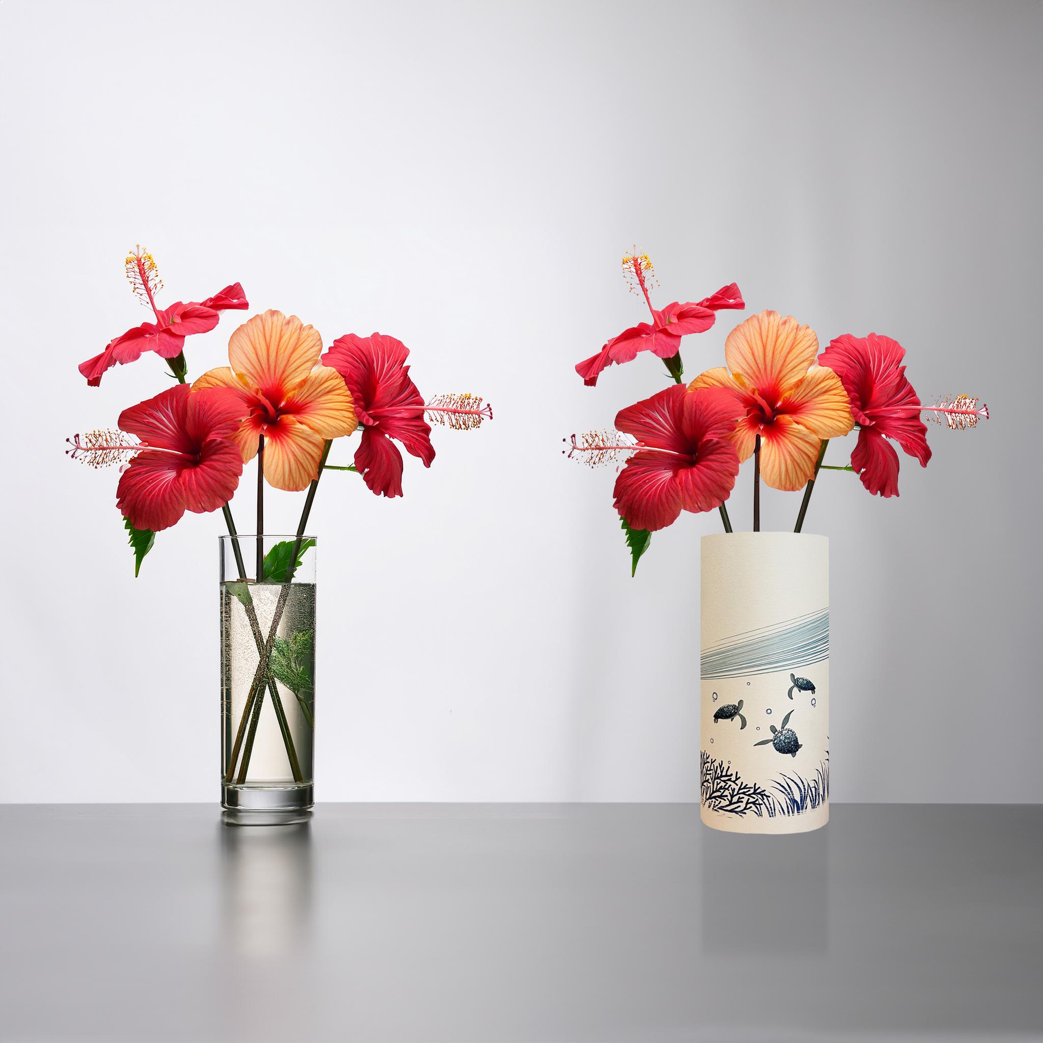 和紙 阿波紙のランプシェード・筒状カバー（海の生き物たち） | 13枚目