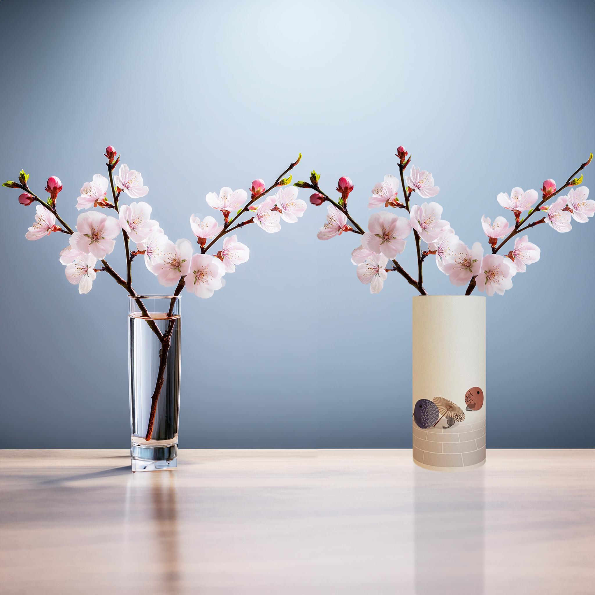 和紙 阿波紙のランプシェード・筒状カバー（石畳の猫さんたち） | 8枚目